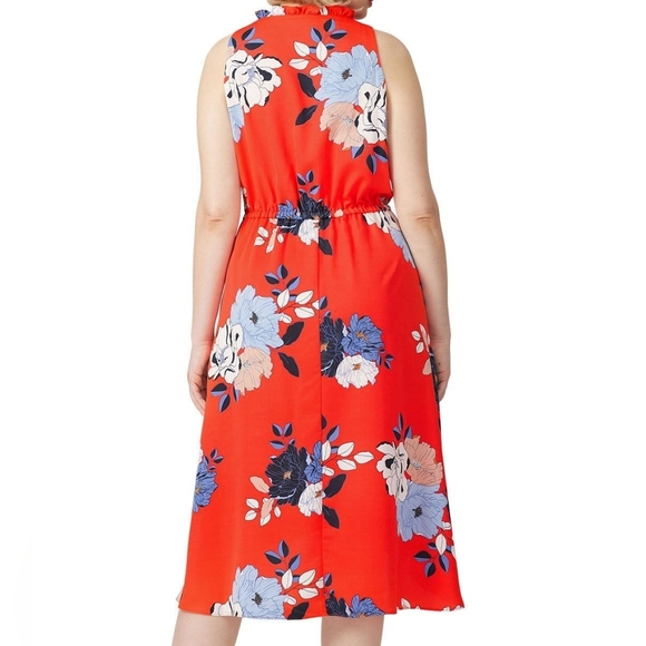 Rachel Rachel Roy Concetta Floral Print High Low Midi Femenine Dress Size 3X. - Picture 7 of 16